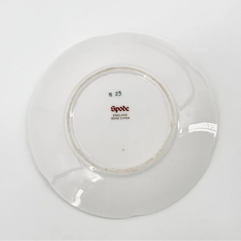 VTG Spode Set-off-4 English Bone China Ship 4” Plates